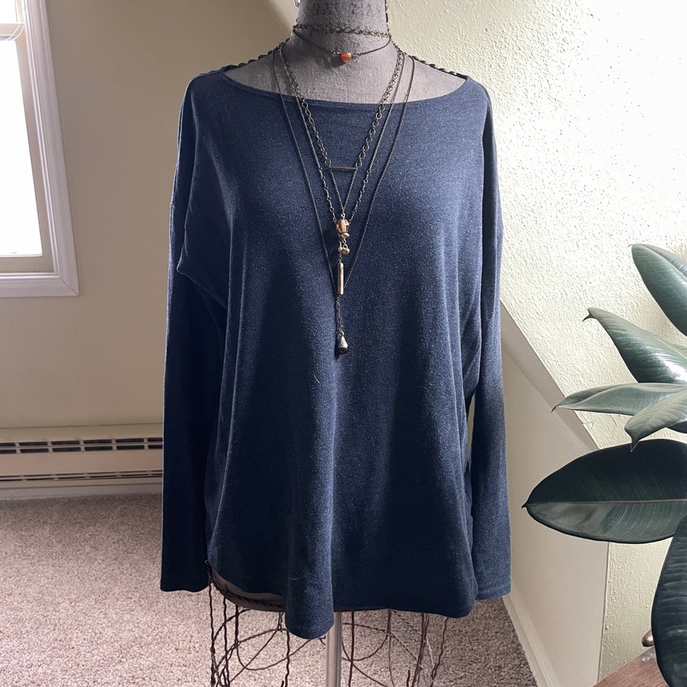 Abercrombie & Fitch Navy Blue Long Sleeve